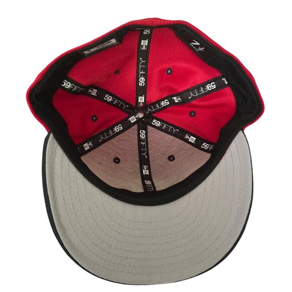 New Era 59FIFTY Yankees Red & Black Patriotic Star MLB Baseball Fan Gear - Picture 5 of 7